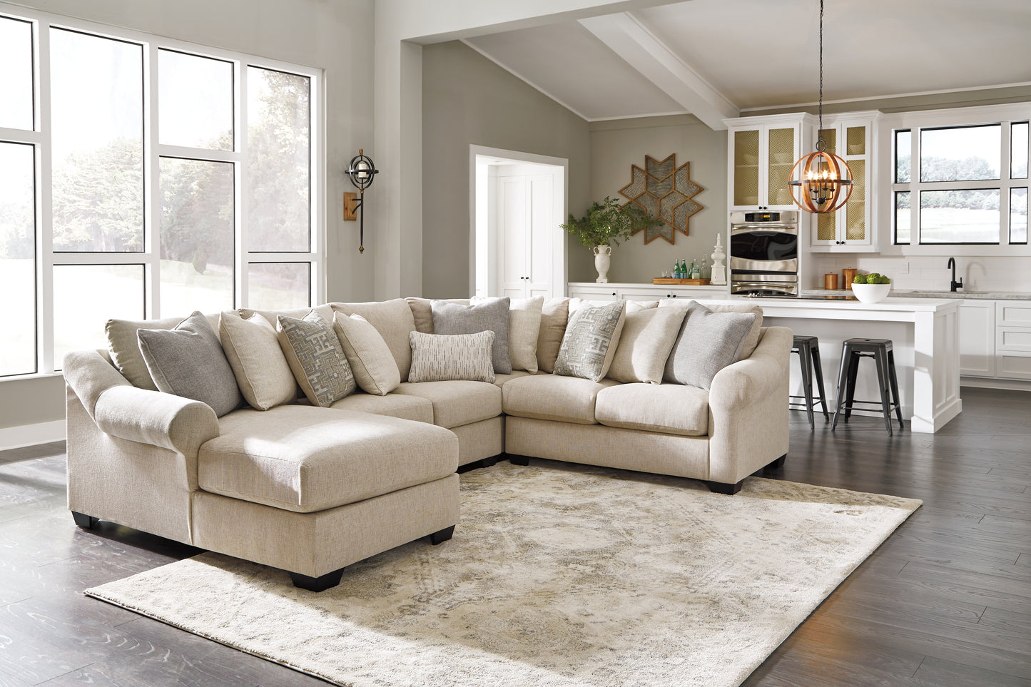 Carnaby 4-Piece Sectional with Chaise
