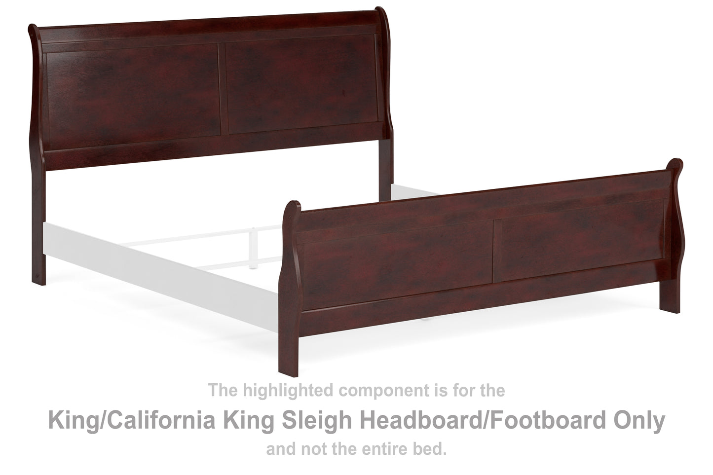 Alisdair King/California King Sleigh Headboard/Footboard